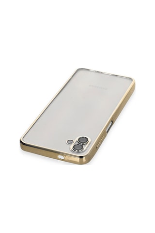 Galaxy A04 Kılıf Razer Lensli Silikon - Gold
