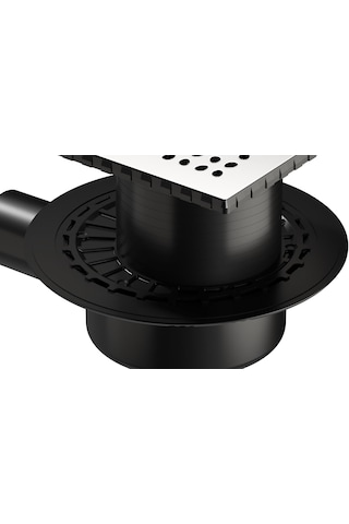 Vitra V-flow Kare 5607282 Duş Kanalı, Yandan Çıkışlı, 15x15 Cm, P