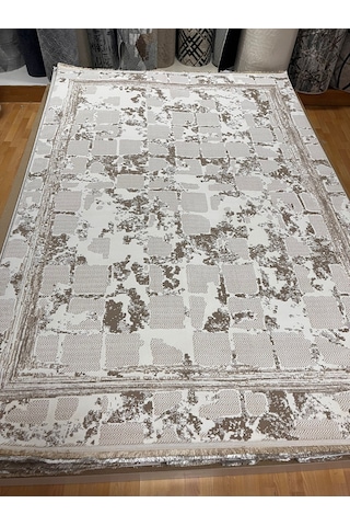 Bertuğ Halı Ada Serisi 03 Salon Oturma Odası Halısı 200x290 6m2 Krem - Vizon