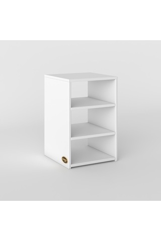 Kenzlife Komodin Panpan Byz 60 39 39 Komidin Kitaplık Ayakkabılık Beyaz