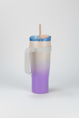 Bernardo Alto Pipetli Termos Bardak Pembe 1000ml Pembe Beyaz