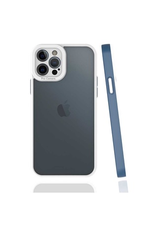 Zeyline Apple Uyumlu iPhone 12 Pro Zore Mima Kapak-lacivert