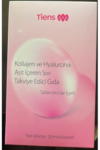 Kollajen Ve Hyaluronik Asit İçeren Sıvı Takviye Edici Gıda