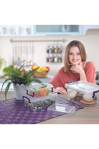 Asude Asd141 Saklama Kabı Şeffaf 7,5 Lt Şeffaf