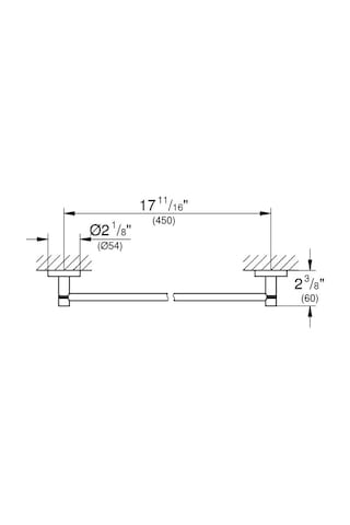 Grohe Uzun Havluluk 45 Cm Essentials Cool Sunrise 40688gl1 Diğer