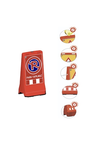 Park Yapılmaz Baskılı Çift Yön Ultra Levhalı Reklam Dubası Kırmızı Renk 7.5 Kg