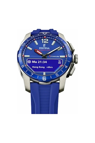 Festına F23000/3 Connected D Blue Erkek Kol Saati Gri - Lacivert