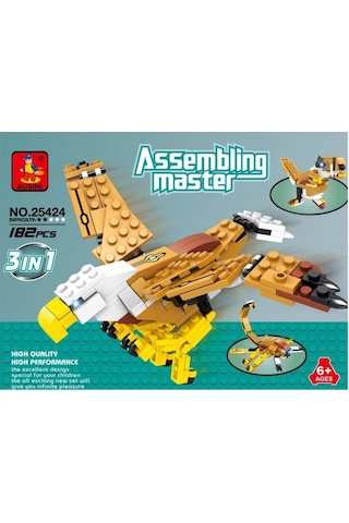 Ausini Assembling Master 3 In 1 182 Parça Dönüşen Kartal