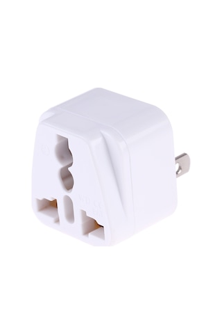 Taşınabilir Evrensel Soket - Abd Fiş Güç Adaptörü Seyahat Şarj Cihazı Beyaz