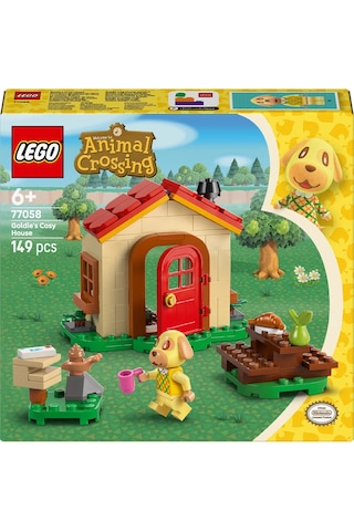 LEGO® Animal Crossing™ Goldie Şirin Evinde 77058 - 6 Yaş ve Üzeri Çocuklar için Yaratıcı Oyuncak Yapım Seti (149 Parça)