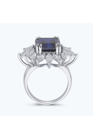 Altınbaş Pırlanta Safir Emerald Kesim Yüzük Plb017s-14k