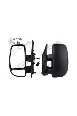 Dış Dikiz Aynası Sol Master Iı 01 Movano 04 Elektrikli +ısıtmalı+konveks 5 Fiş Vm-969ehl