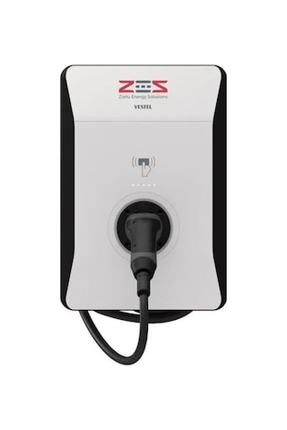 Zes Evc04 22 Kw 5 M. Kablolu Kare Kasa Elektrikli Araç Şarj İstasyonu