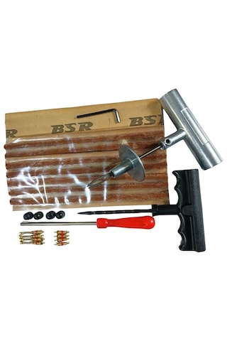 Dubleks Lastik Tamir Seti: 15 Ad 20cm Fitil, Metal Fitil Atma,plastik Kanal Açıcı, İğne Sökücü, İğne, Kapak