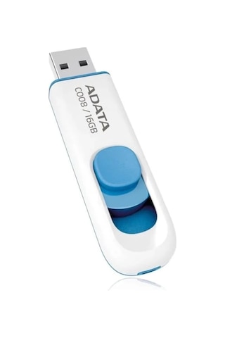 Adata C008 16 Gb Usb 2.0 Geri Çekilebilir Kapaksız Flash Bellek