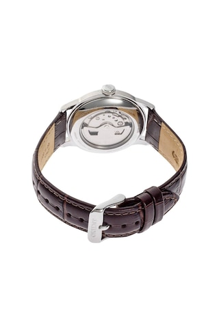 Orient Kurmalı Otomatik Deri Kahverengi Krem Kadran 38 Mm Erkek Kol Saati