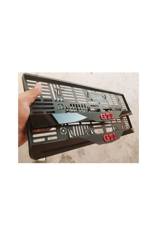 Volkswagen Gtı Uyumlu Takmatik Mat Pleksi Plakalık Ön Arka Takım Kabartma Yazılı - 665427629