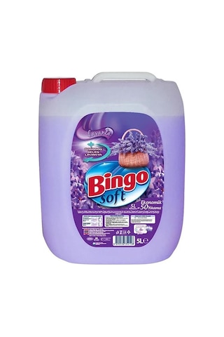 Bingo Soft Yumuşatıcı 5 Lt Gülpembe Ve Lavanta 2 Li Karma Paket 2'li Set