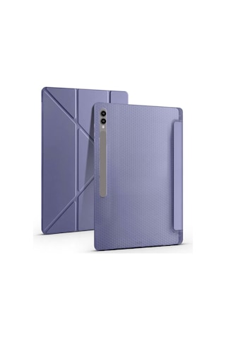 Galaxy Uyumlu Tab S9 Ultra Kılıf Zore Tri Folding Kalem Bölmeli Standlı Kılıf