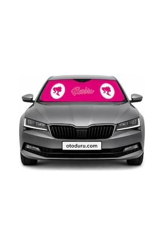 Oem Barbie Pembe Tasarımlı Dijital Baskılı Katlanır Ön Cam Güneşliği