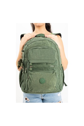 Ultra Hafif Çok Cepli Krinkıl Sırt Çantası Unisex Yeşil Model: 571-3b - Yeşil