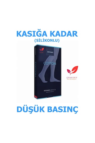 Sigvaris Cotton Kasığa Kadar Diz Üstü Varis Çorabı (Düşük Basınç)