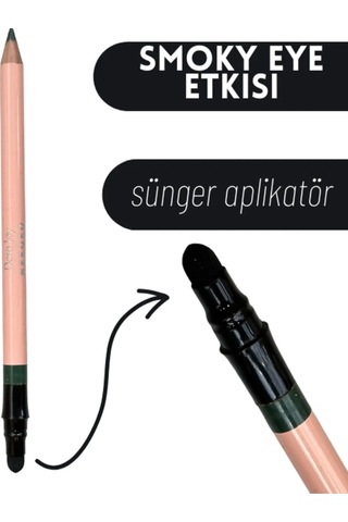 Dora Joy Smoky Sünger Aplikatörlü Göz Kalemi 03 Koyu Yeşil
