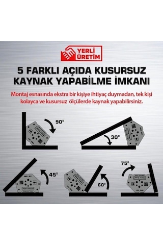 Heinz Linear Manyetik Kaynak Gönyesi 5 Açılı Mkg-201