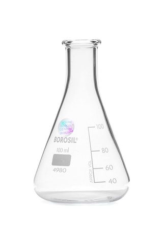 Borosil Dar Boyunlu Dereceli Cam Erlen 100 ML