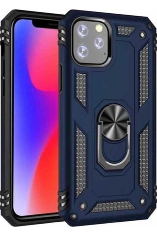 Apple Uyumlu iPhone 11 Pro Max Kılıf Zore Vega Kapak Mavi