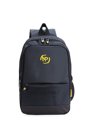 Np 2209 Unisex Minimal Sırt Çantası Laptop Bölmeli Şehir İçi Kullanım Siyah
