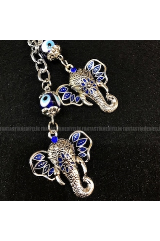 Fil Başı Nazar Araba Hediyesi Vantuz Otomobil Dikiz Ayna Süsü