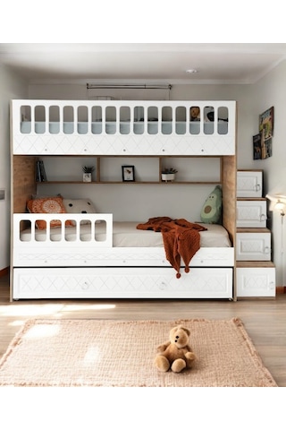 Kardelen Mdf Çelik Profilli Yavrulu Ranza Bc M2