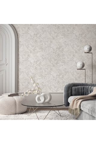 Adawall Roka 23101-6 Mermer Desenli Düz Sade Duvar Kağıdı