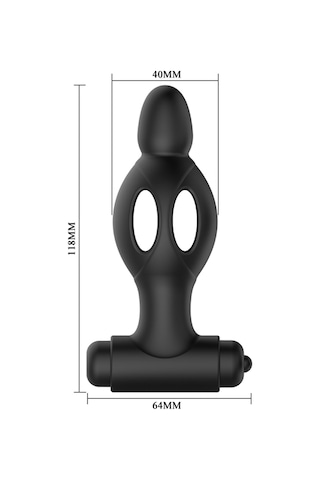 Hızlı Express Mr.Play 10 Titreşimli Süper Kalite Silikon Anal Vibratör Anal Tıkaç Mastürbatör