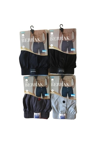 4 Adet 4 Renk Berrak 1099 Erkek Penye Havlu Bel Boxer