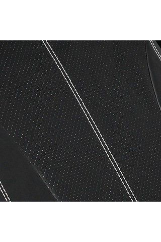 Yaozixa Bej-siyah Deri Oto Koltuk Kılıfı 4'lü Set - Havalandırmalı, Toz Koruyucu, Pvc Deri Ve Kompozit Sünger