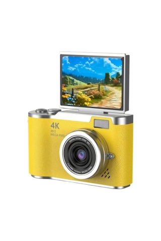 Yeni Nesil Dijital Kamera 48 Mp 4k Video Zoomlu Selfie Ve Vlog Kamera