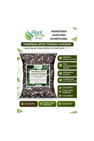 10 Litre - Tropikal Bitki Toprağı Monstera - Alocasia - Schefflera Için Sinek Yapmayan Formül 10 L