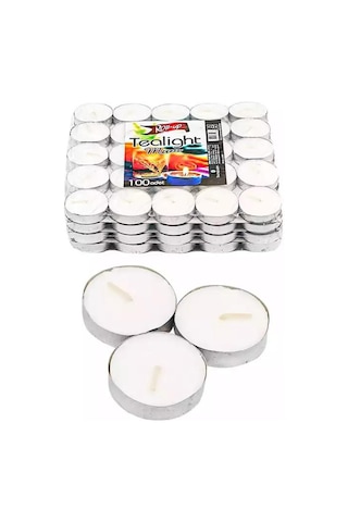 Roll-up Tealight Mum 100 Lü Pk 765 G. Beyaz