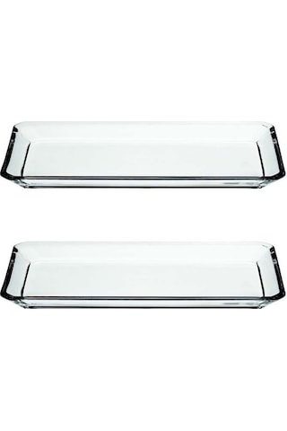 Paşabahçe 68017 Nude Gace Kristal Servis Tabağı - 2'li Set