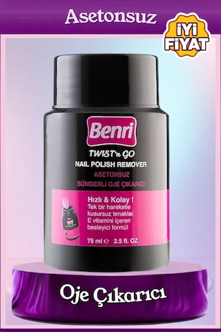 Süngerli Asetonsuz Oje Çıkarıcı 75 Ml Diğer
