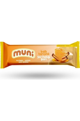 Muni Ballı Tarçınlı Yer Fıstığı Barı 12 x 40 G