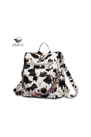 Xiyyadms Zhenli Şık Ve Konforlu Siyah Sırt Çantası - Büyük Kapasiteli Moda Kadın Çantası Çok Renkli