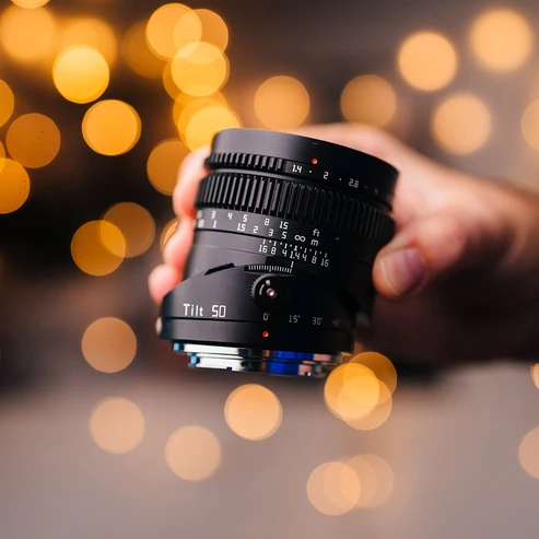 Ttartisan Tilt 50mm F1.4 Lens Sony E, Siyah