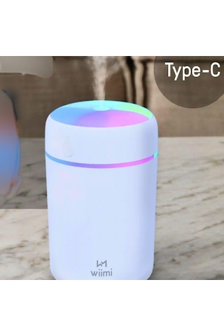 Led Işıklı Mini Ortam Oda Hava Nemlendirici Taşınabilir Buhar Makinesi Usb Ile Çalışabilir"-990