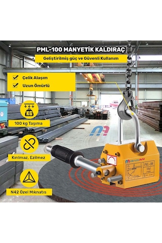 Pml-100 Manyetik Kollu Kaldıraç - 100 Kg Güç