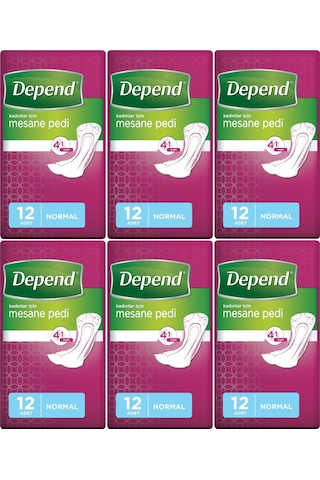 Depend Mesane Pedi Kadın Normal 72 Adet
