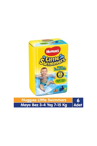 Huggies Little Swimmers Mayo Bebek Bezi 3-4 Yaş 12x6 72 Adet 3 - 4 Numara