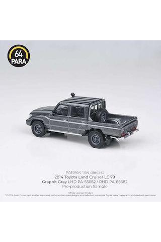 Para64 Toyota 2014 Land Cruiser Double Cab Pickup Lc79 Graphite Grey Rhd Pa-65682 Çok Renkli